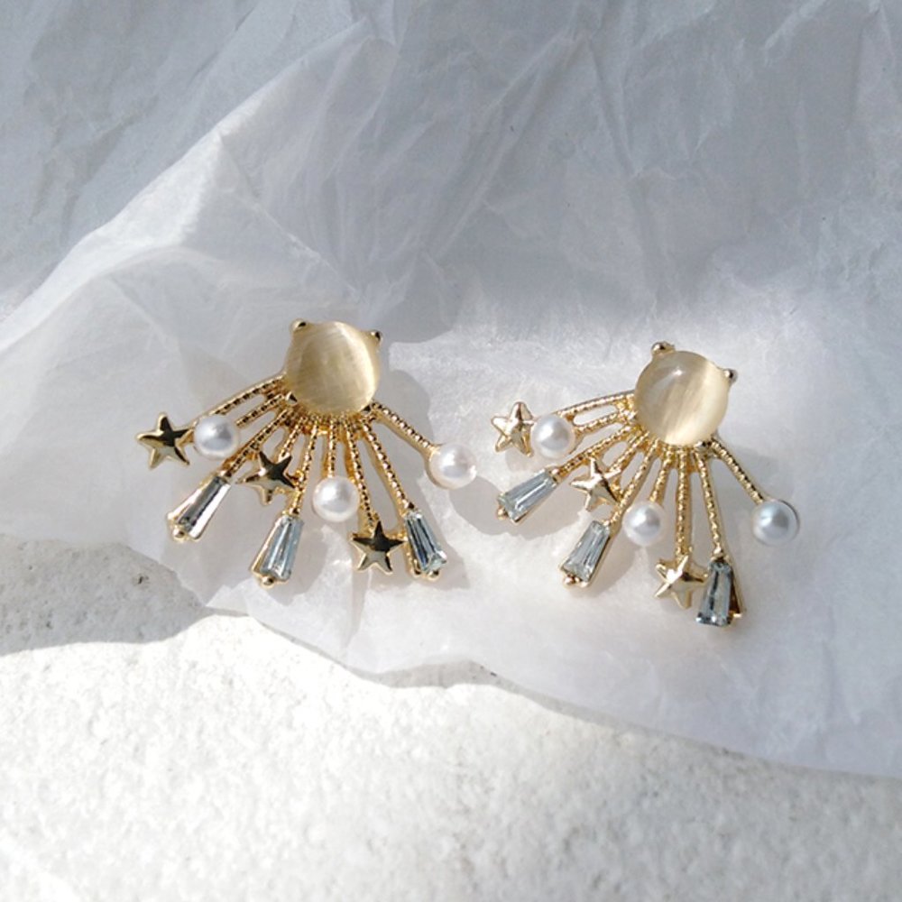 💕LAST ONE 💙Sterling Silver Star Earrings - Picture 2 of 11